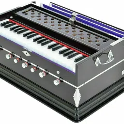 7 Stopper 3¼ Octave Double Bellow Concert High Quality Baja 39 Key Harmonium With Bag , Book & Cleaning cloth 3.1 Octave Hand Pumped Harmonium-12