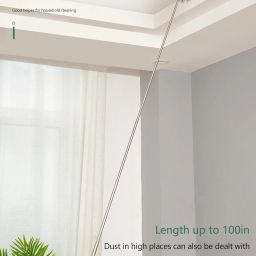 indiwarrior 3 in 1 Microfiber Feather Extendable & Bendable Duster with Long Extension Pole Wet and Dry Duster Set image 4