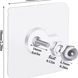 Glossy Shower Rod Hook-image-66