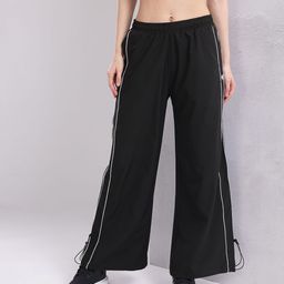 hrx by hrithik roshan Women Self Design Black Track Pants-picture-19