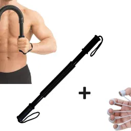 Combo Pack of Power Twister Bar & Finger Exerciser Fitness Accessory Kit Kit-image-56