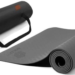 ProGrip Yoga Mat for men and women (6mm) Extra Thick Anti skid with carrying bag Black, Grey 6 mm Yoga Mat-image-12