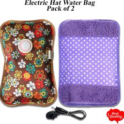 Comfort Heating Gel Electric Combo Pack of 1 PVC & Velvet 1 L Hot Water Bag-image-76