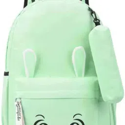 Small 17 L Laptop Backpack Bunny PU Leather Backpack-image-57