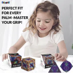 kidology Magic Cube Shape Shifting Puzzle Magnetic Cube Transforms Shapes Over 70 Types image 5