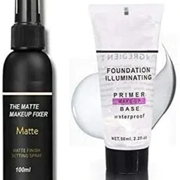 Beaulip Trending Fixer combo with Primer Foundation Luxury Primer - 150 ml (Transparent)-image-7