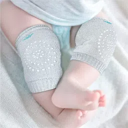 Baby Crawling Knee Pad f(set of 1 pair) Safety Woolen Elbow Kids Protection Toddlers Multicolor Baby Knee Pads-image-2