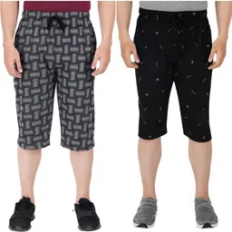 feel track Printed Men Three Fourths-picture-41