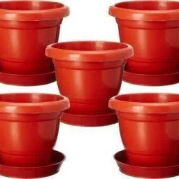 8 inches Heavy high quality Flower Pots Outdoor Plant Container Set Plant Container Set-image-86