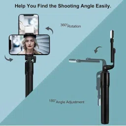 AD Enterprises AD Tripod Bluetooth Selfie Stick with light & Remote for all mobile phones Tripod image 4