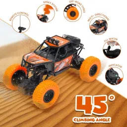 funbox Remote Control Car Toy with Spray Smoke Feature|Rock Crawler Toy with High-Speed image 2