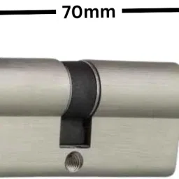 Premium DOORPACK Brass Cylinder 70mm Key 3 (one Side and Knob) Keyed Cam Lock-22