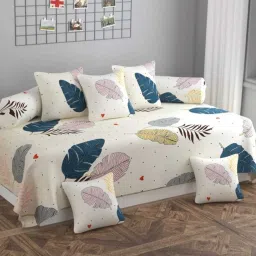 Polycotton Floral Diwan Set-17