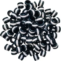 Black & White New Design Rubber 40 pcs Pigeon Foot Ring Bird Shoulder Guard-image-50