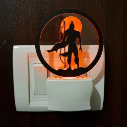 giftkidukan Lord Ram Plug Night Lamp With Automatic Color Change Light Religious Lamp Night Lamp image 2