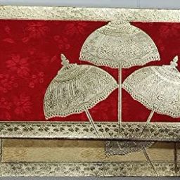 peeplvalue 20 Pcs Designer handmade Shagun Envelopes with Umbrella Design and Border Envelopes image 2