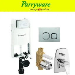 Half Frame Concealed Cistern, with divater body upper edge set of 1 pic 269 Dual Flush Tank-26