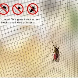 safe haven Nylon Infants Washable Premium Window Mosquito Net – Strong Adhesive, Durable Stitch 4X5 FT Mosquito Net image 4