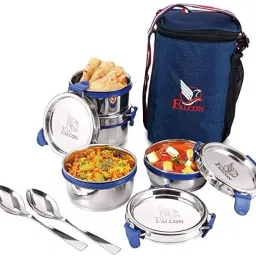 Eco Nxt Stainless Steel Tiffin with Bag, 4 Containers Lunch Box-picture-23