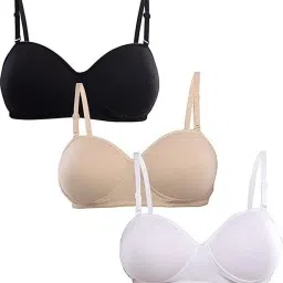 Pack of 3 Women T-Shirt Lightly Padded Bra-image-17