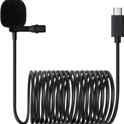 RAJ Type C Clip-on Collar Mic | C-TYPE Microphone for Audio and Video Recording Microphone Camera Microphone image 2