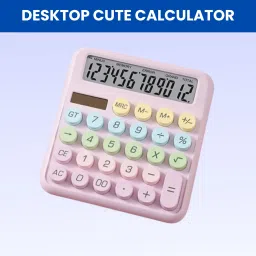 Desktop Calculator, 12-Digit Large LCD and Large Buttons for Office, Homes R391 Basic Calculator-image-71