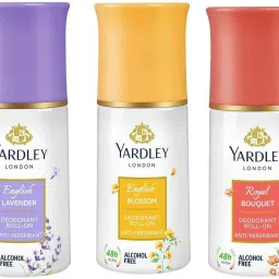 English Lavender, Royal Bouquet and English Blossom Roll On Pack Of 3 Deodorant Roll-on-For Women-image-18