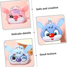 wishkey Rabbit Theme Spacious Coin Collector Money Saving Piggy Bank with Lock & Keys Coin Bank image 5
