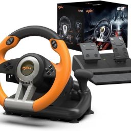 PXN V3 180 Degree Racing Game Steering Wheel With Brake Pedal Motion Controller-14