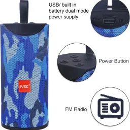 MZ TG-113 (PORTABLE BLUETOOTH SPEAKER) Dynamic Thunder Sound With High Bass 10 W Bluetooth Speaker image 3