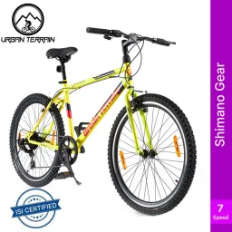 UT777 Steel MTB 7 Speed With Shimano Geared and Ride Tracking App 26 T (inch) Road Cycle-image-41