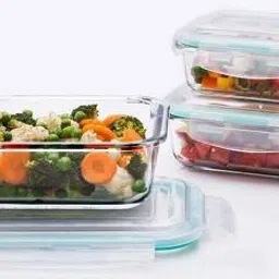 Glass, Plastic Fridge Container - 1000 ml, 750 ml, 500 ml-8
