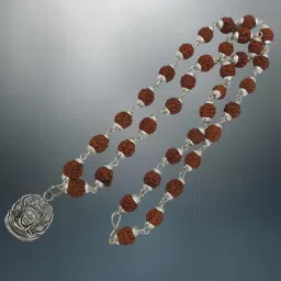 Beads Silver Plated Brass, Wood Necklace-image-85