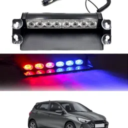 12V/8Led Red & Blue Dash Police Strobe Flash Warning Light For Car/SUV/Jeep-143 Car Fancy Lights-image-97