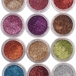 Glitter Sparkle Powder for Carft, Nail art DIY Projects (Pack of 12, 7g Each)-23