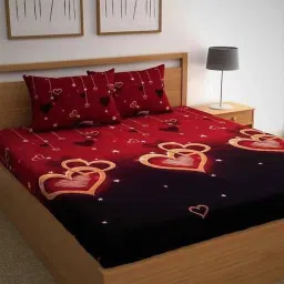 180 TC Microfiber Crib 3D Printed Flat Bedsheet-picture-18