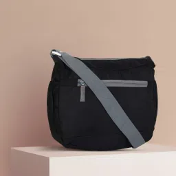 Black Men & Women Sling Bag - Extra Large Men & Women Polyester Sling Bag-image-76