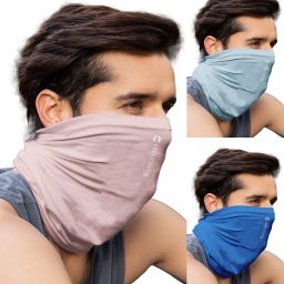 Unisex Anti Microbial Super Soft & Comfort Fit, Breathable Multipurpose Headband, Face Mask for Dust Protection Men Solid Bandana-image-45