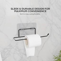 Self Adhesive Toilet Paper Stand/Tissue roll Hanger for Bathroom ( Pack of 2) HOMS HAEDWEAR Towel Holder-image-28