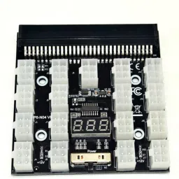 Tobo 1200W Server PSU Power Supply Breakout Board Adapter with 17 Ports ATX 6 Pin Combo Motherboard-1