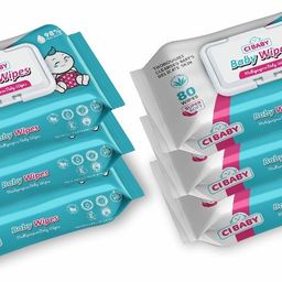 Soft Wet Wipe with Lid |Pack of 6 | With Aloevera & Vitamin E for Sensitive Skin-21