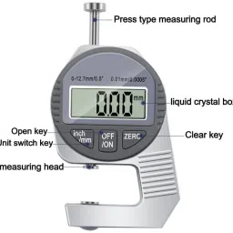 s r enterprise Thickness meter with LCD display,digital thickness gauge 0.01 mm Digital Caliper image 4