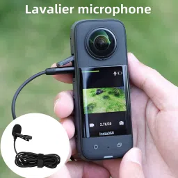 ELFOG Lavalier Clip-On Type-C Microphone for Insta360 ONE X2 & X3 Camera Camera Microphone image 2