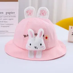 Mr Rabbit Outdoor Summer cotton Sun Visor Korean Style Baby Kids Bucket hat (1-3years)-20