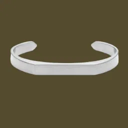 Stainless Steel Silver Cuff-image-13