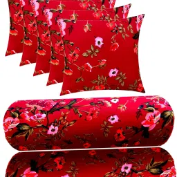 Microfibre Floral Bolster Pack of 7-image-71