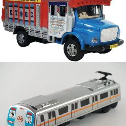 Public Truck And Metro Train Combo (Pack of 2, Multicolor)-10