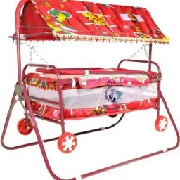 Newborn Babies Cradle, Swing, Jhula,Bedding,Bassinet,Palna with Mosquito Net. Bassinet-picture-12