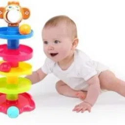 Enlightening Roll and Swirl Ball Ramp Drop toy for kids-29