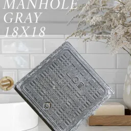 Lion Frp Manhole Cover 3 Ton 18 x18 - GRY Flush Tank Lid-image-6
